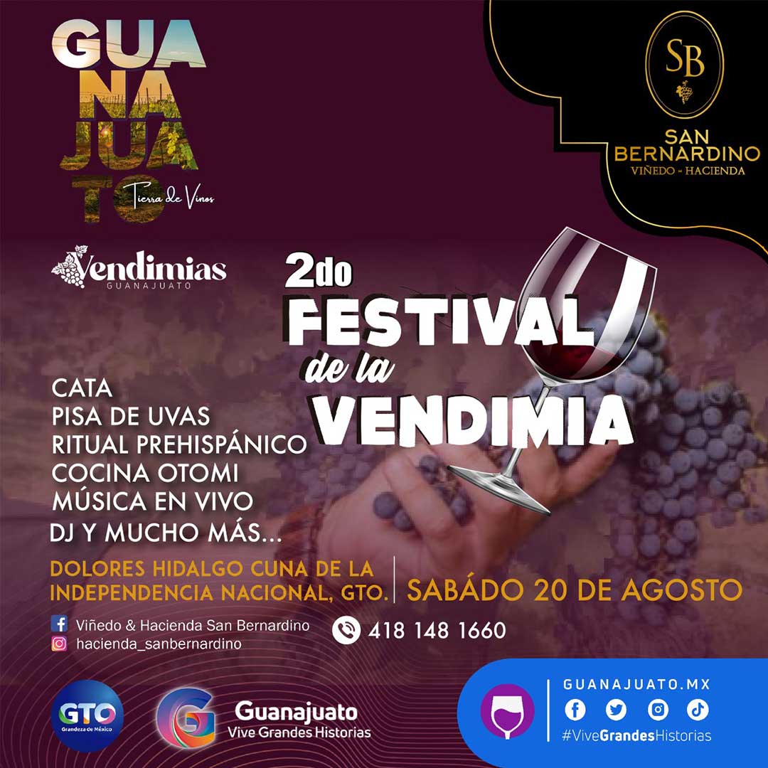 2do festival de la Vendimia Sabado 20 de agosto en Dolores Hidaldo Guanajuato