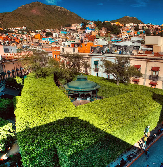 Jardín de la Unión en Guanajuato