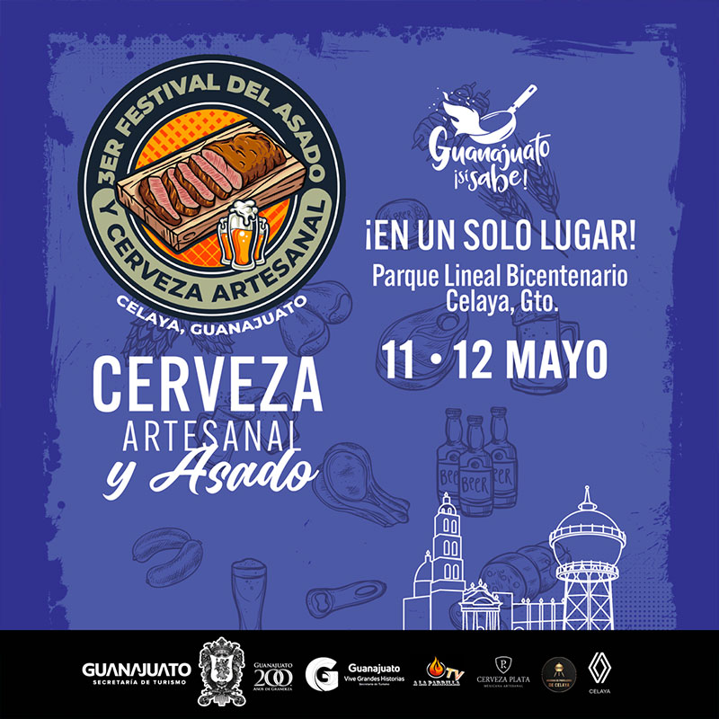 3er Festival del Asado y Cerveza Artesanal en Celaya Guanajuato