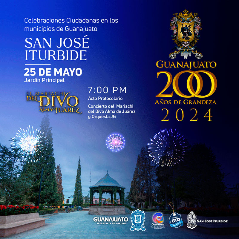 El Mariachi del DIVO alma de Juárez 25 de mayo jardín principal en San José Iturbide
