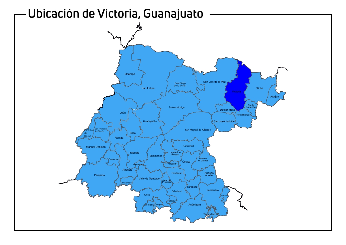 Mapa - Victoria Guanajuato
