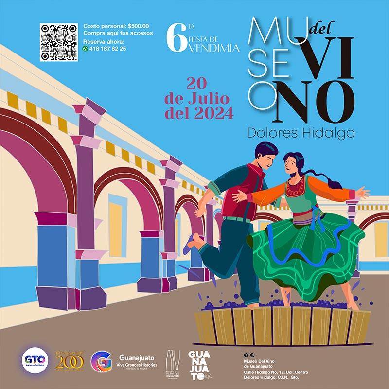 Eventos de Guanajuato en Junio - 6ta Fiesta de Vendimia Museo del Vino en Dolores Hidalgo