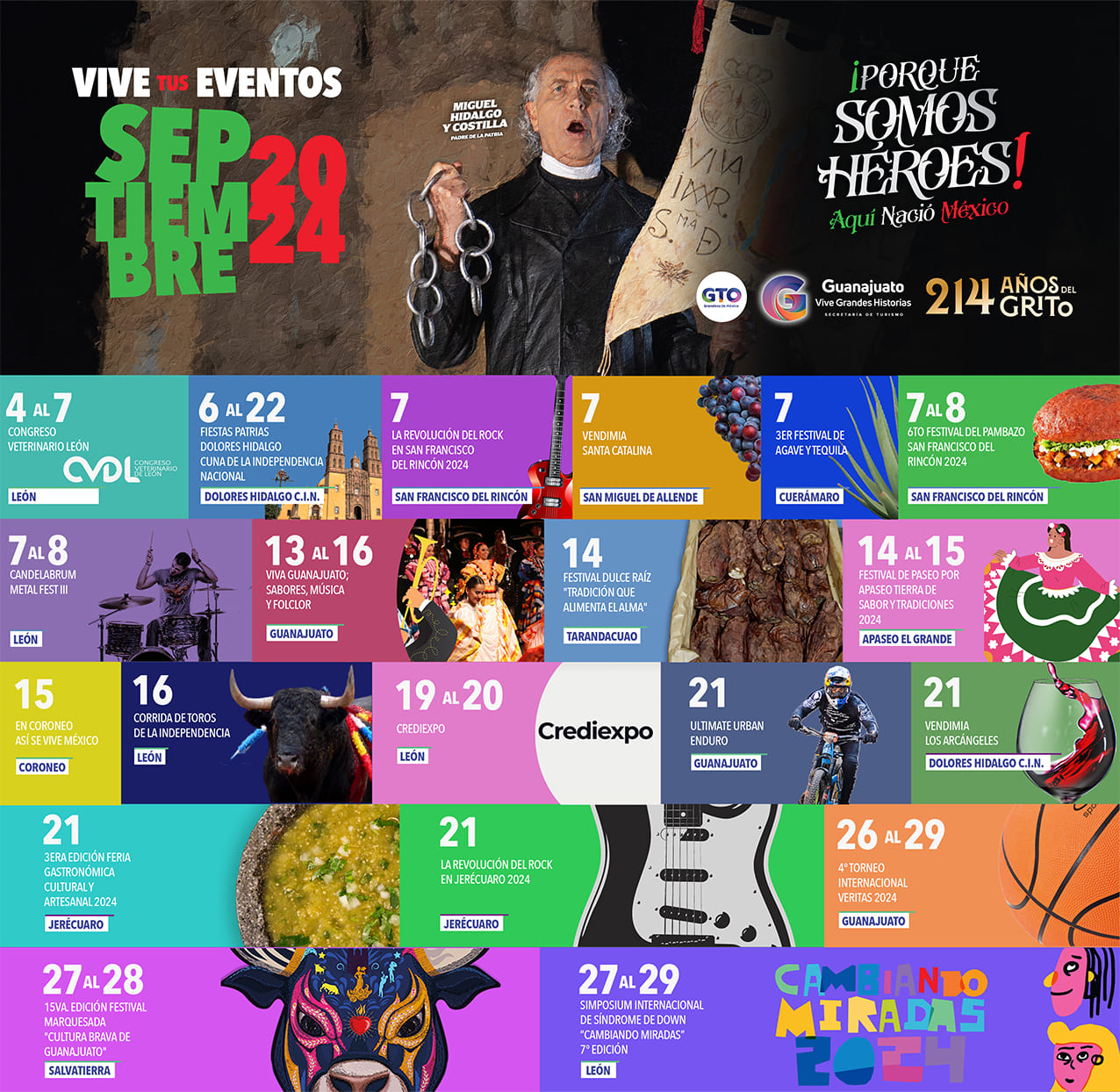 Vive tus eventos en Guanajuato en Septiembre