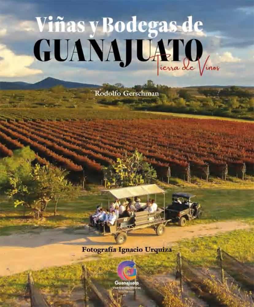 Landscape of vineyards and golf cart ride in Guanajuato.
