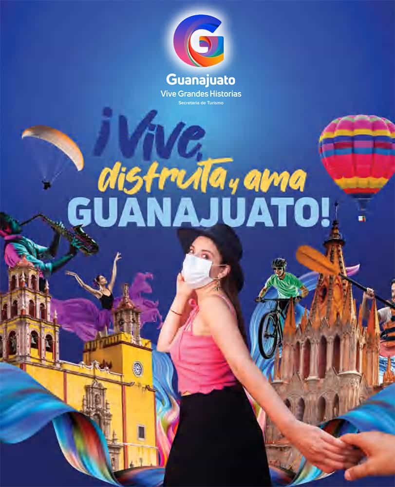 Vibrant image of tourism in Guanajuato, highlighting action, culture and adventure in tourist destinations.