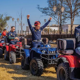 Aventureros en cuatrimotos en Parque Ecoturístico y de Aventura SAN Miguel SC.