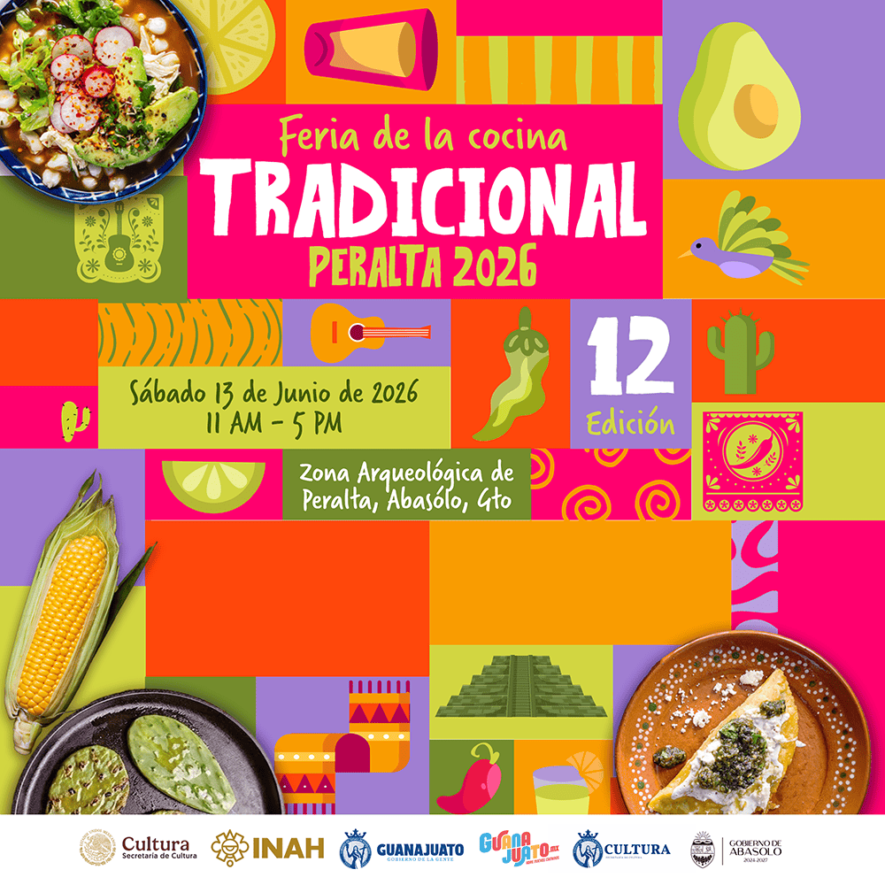 Feria de la cocina tradicional en Peralta, Guanajuato, con gastronom&iacute;a local y actividades culturale.