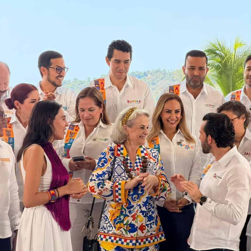 Tourism promotion at Tianguis Turístico Mexico 2026 with the participation of authorities and business leaders.