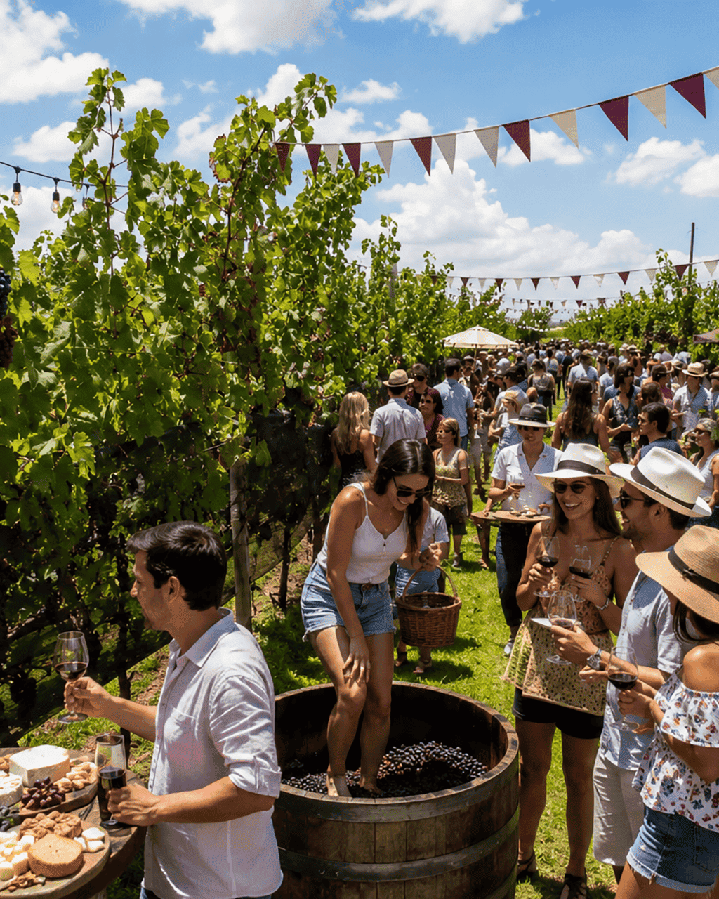 Enjoy the Harvest Wine Festival, surrounded by vineyards and tastings in a festive atmosphere.