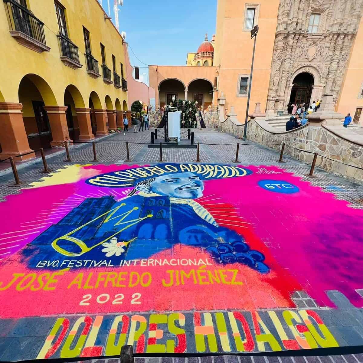 Arte en la calle de Dolores Hidalgo durante la Fiesta del Fútbol 2022.