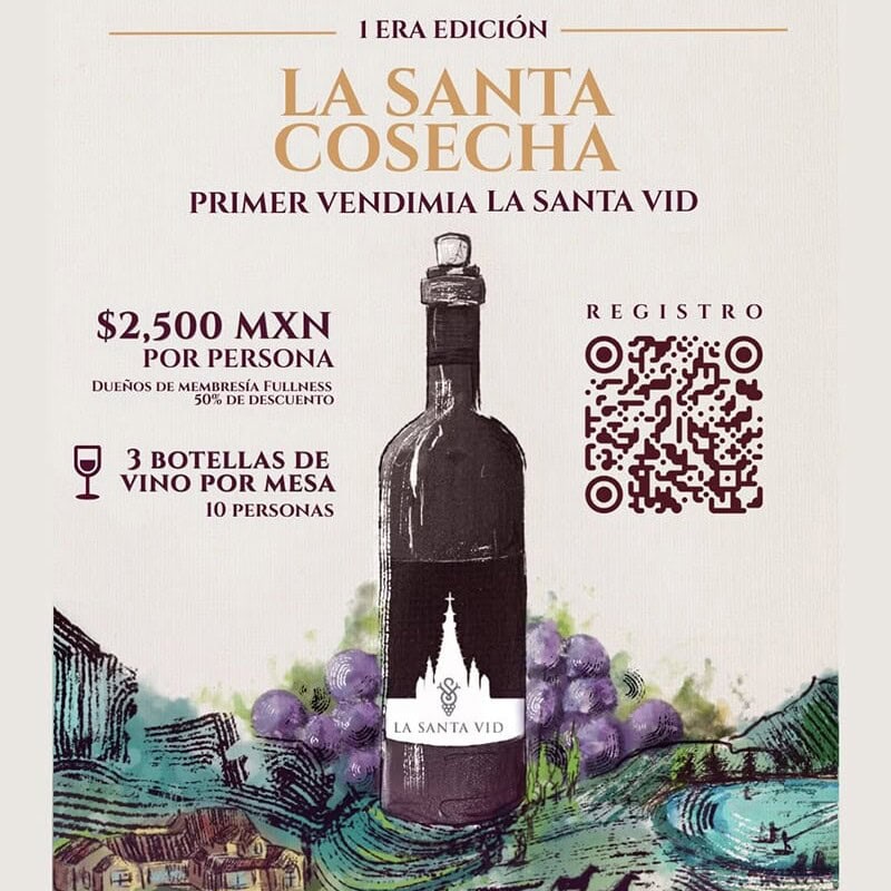 Promoción de la primera vendimia de La Santa Cosecha en Guanajuato.