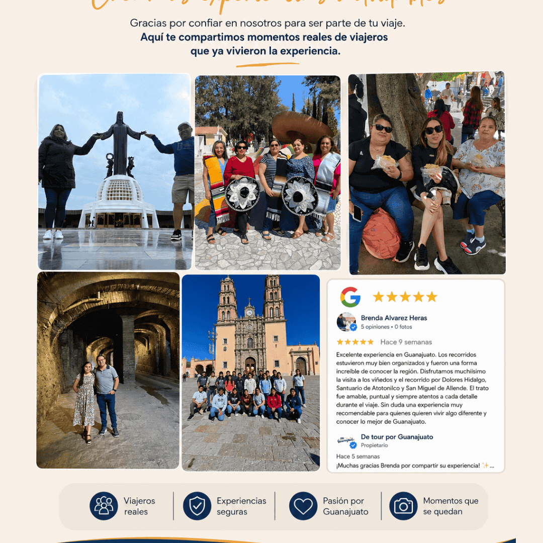 Turismo en Guanajuato con actividades y lugares emblemáticos.