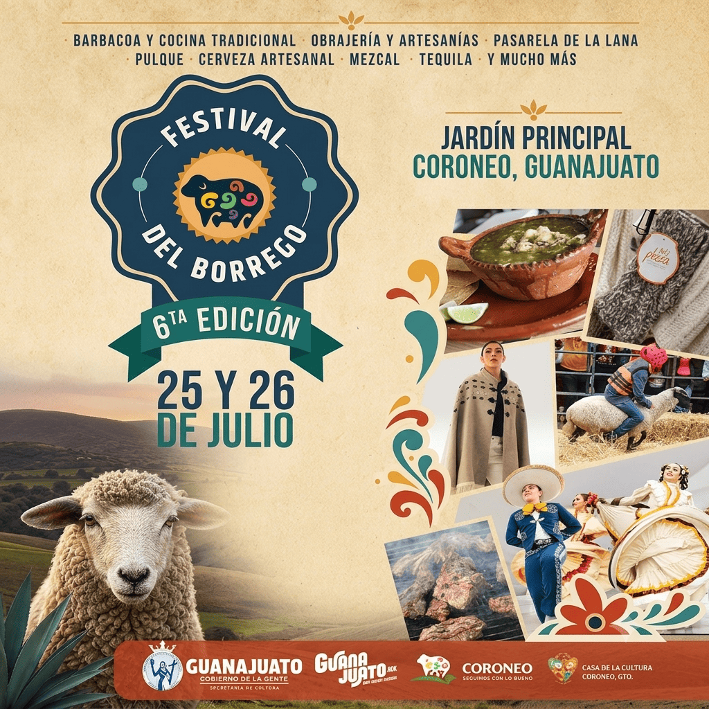 Festival del Borrego en Guanajuato con actividades tradicionales y gastronom&iacute;a.