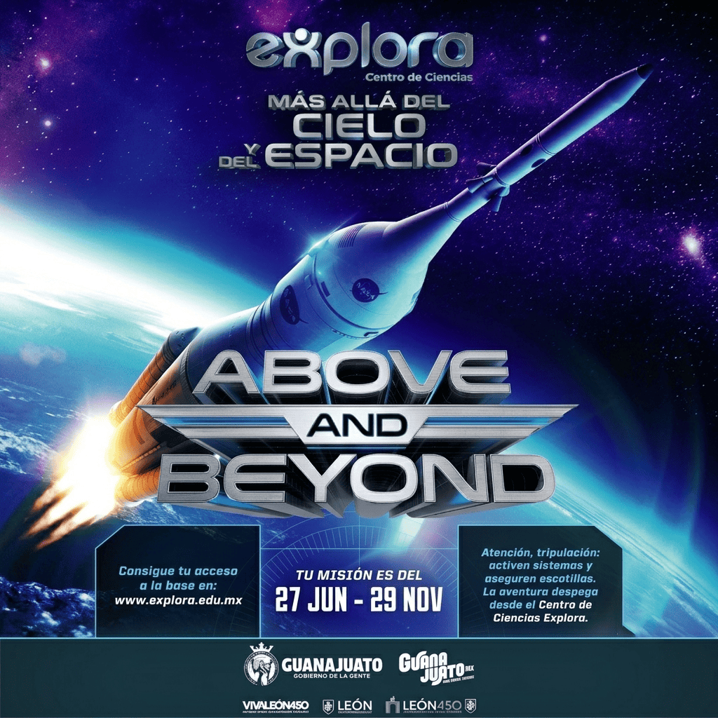 Lanzamiento de cohete en espacio con fondo estrellado y galaxias.
