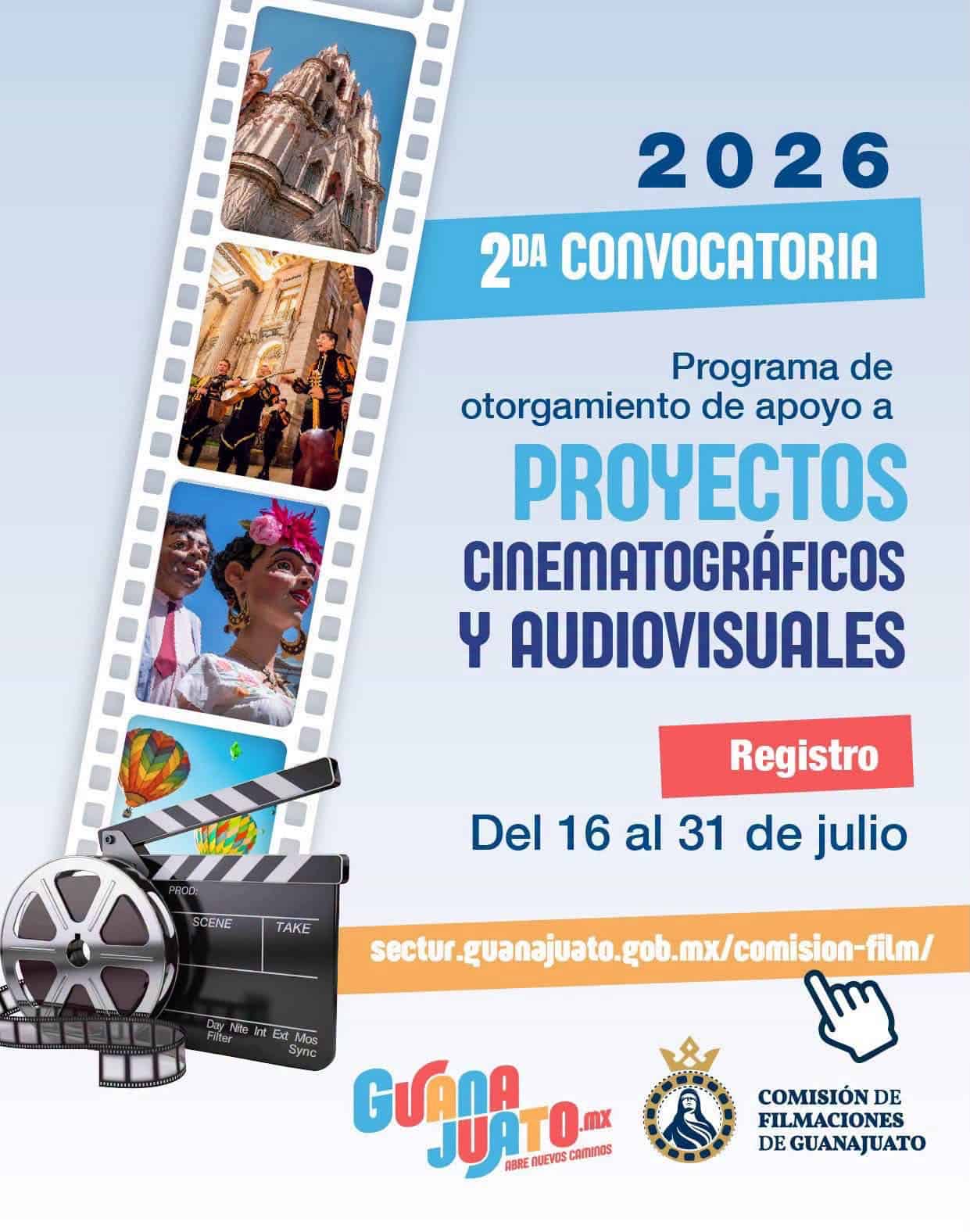 Imagen promocional de turismo en Guanajuato para convocatoria cinematogr&aacute;fica 2026.