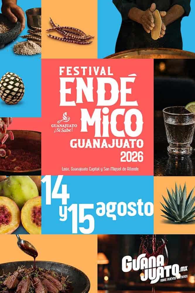 Festival Endémico 2026 en Guanajuato, celebración gastronómica y cultural.