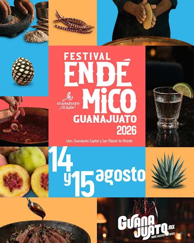 Endemic Festival 2026 in Guanajuato, a gastronomic and cultural celebration.