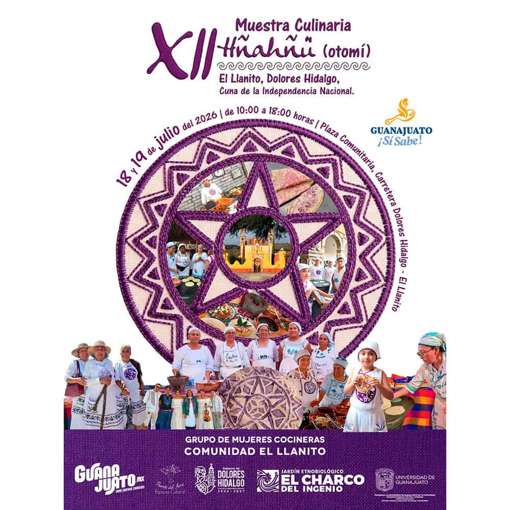 Participantes en la feria culinaria en Guanajuato, con decoraci&oacute;n colorida y tradiciones mexicanas.