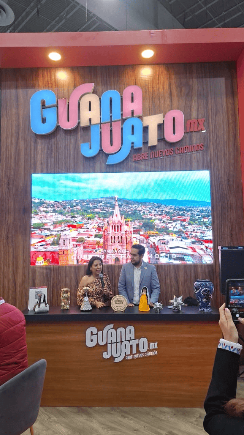Guanajuato recibe su tercer incentivo Change Maker en evento de turismo.