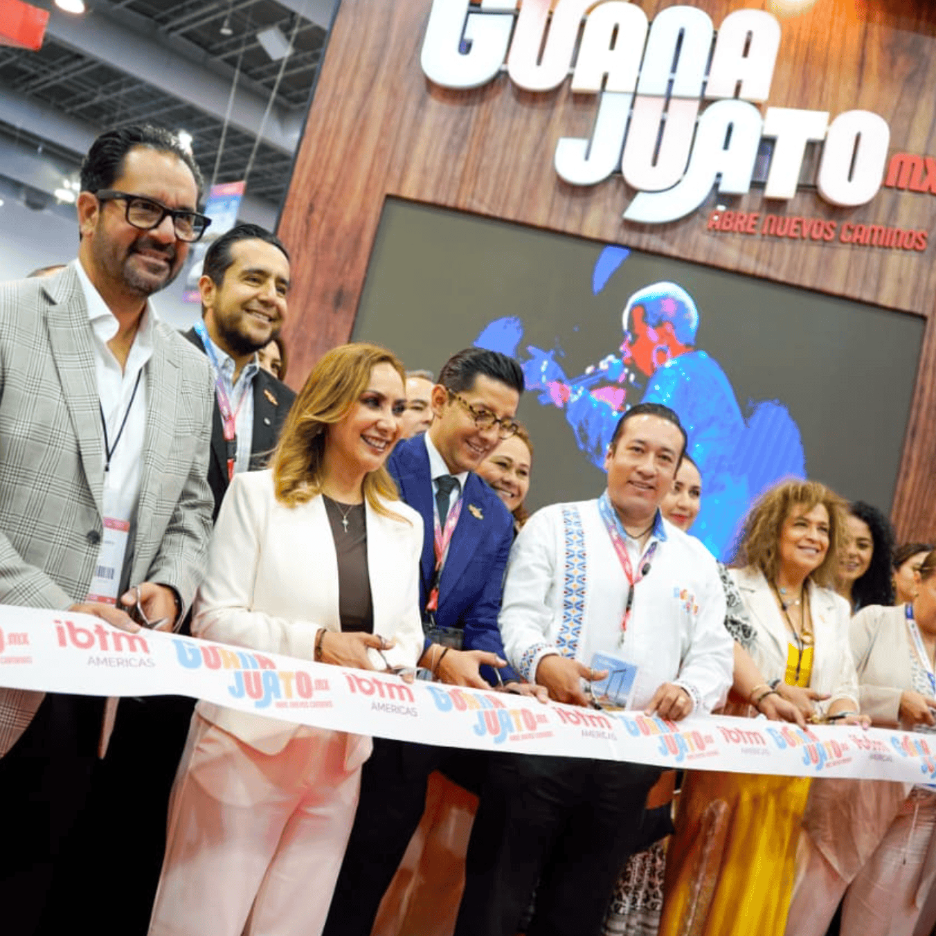Participantes en evento de turismo en Guanajuato en IBTM Americas.
