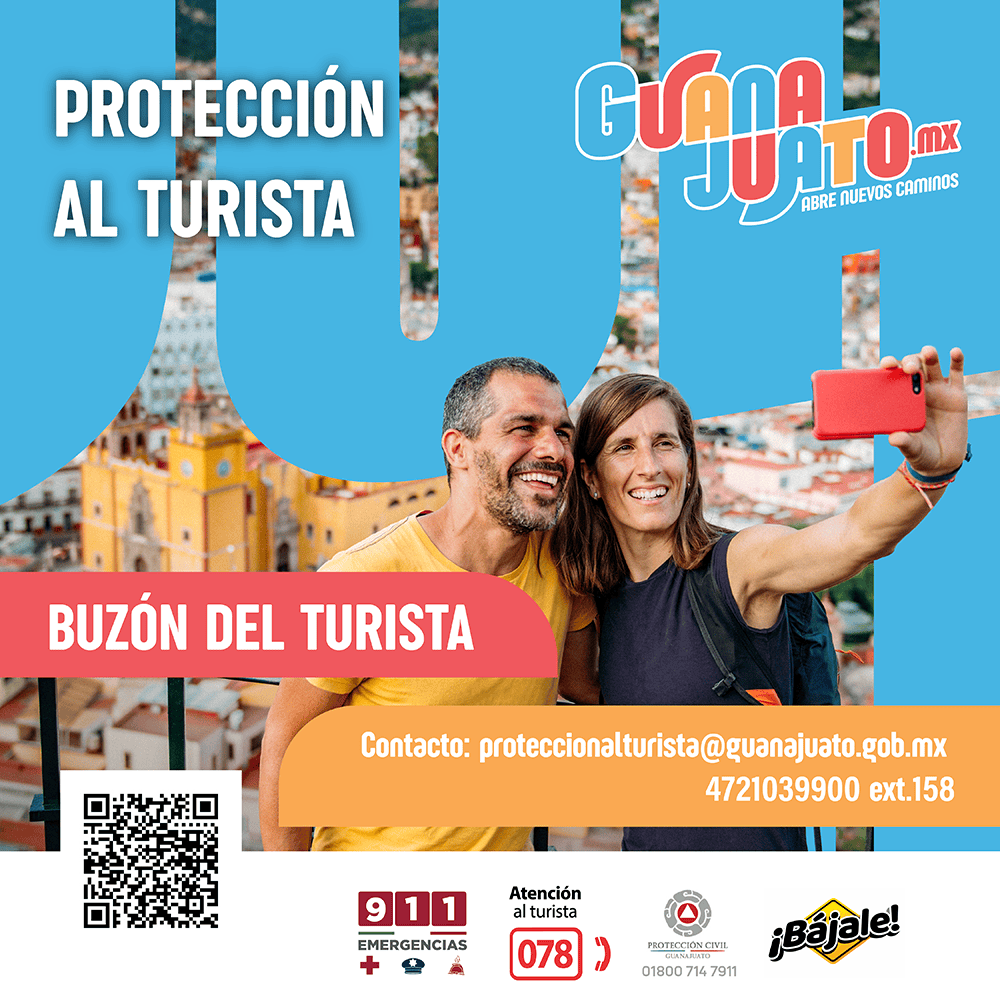 Guía acreditado en Guanajuato protege a turistas en sus recorridos.