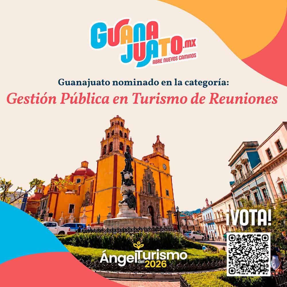 Fachada de la iglesia en Guanajuato, destino turístico destacado en México.