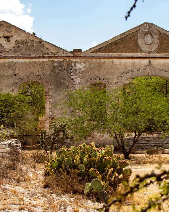 Ruins of an old mine in Mineral de Pozos, Guanajuato.