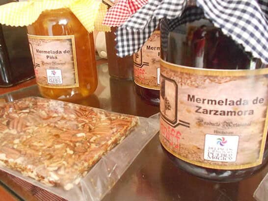 Mermeladas artesanales de piña y zarzamora en Guanajuato.