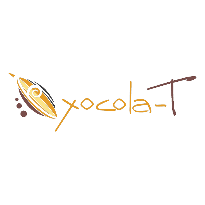 Logo de Xocola-T, marca de chocolates artesanales en Guanajuato.