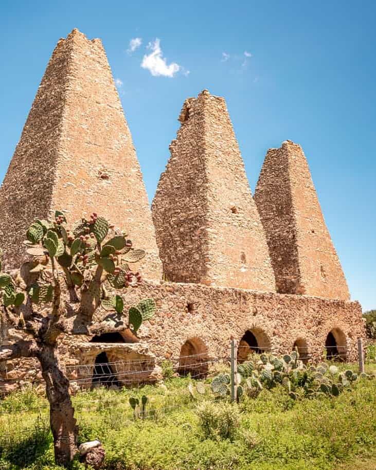 Smelting furnaces and mining ruins of Mineral de Pozos, Guanajuato.