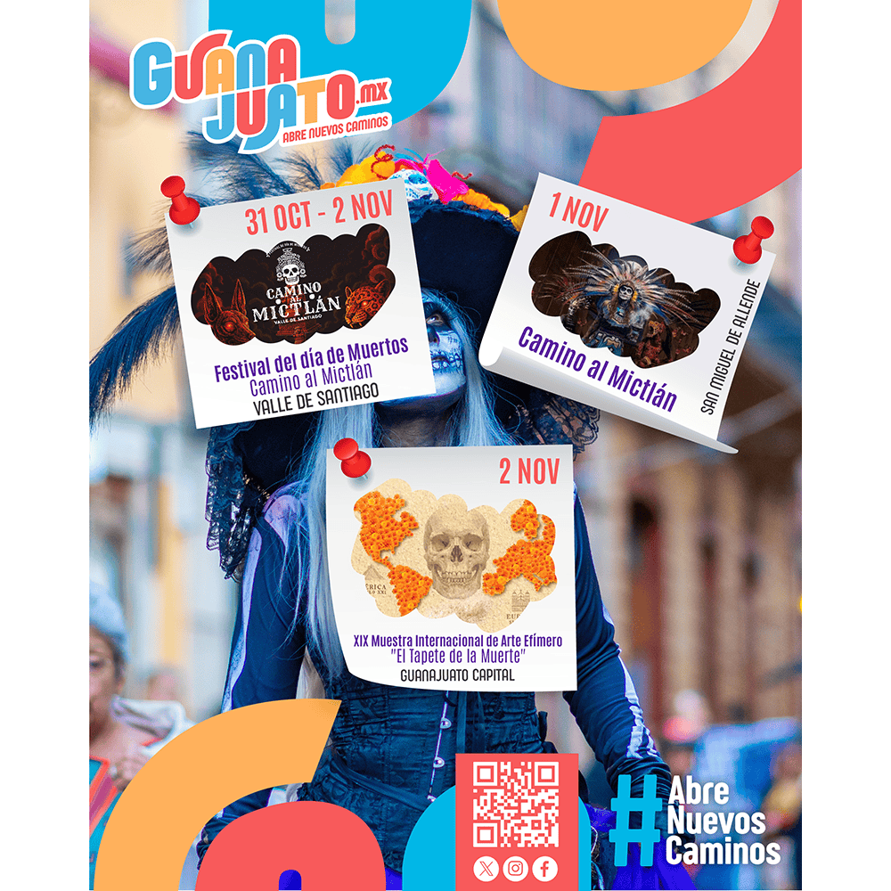 Turismo en Guanajuato MX: cartelera de eventos y cultura para promover viajes.