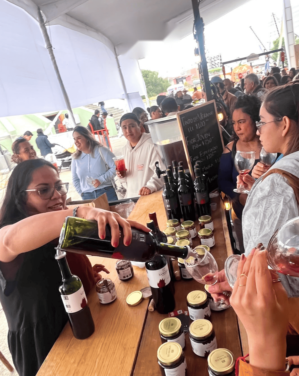 Degustación de vinos en las Fiestas de Vendimia Guanajuato 2026.