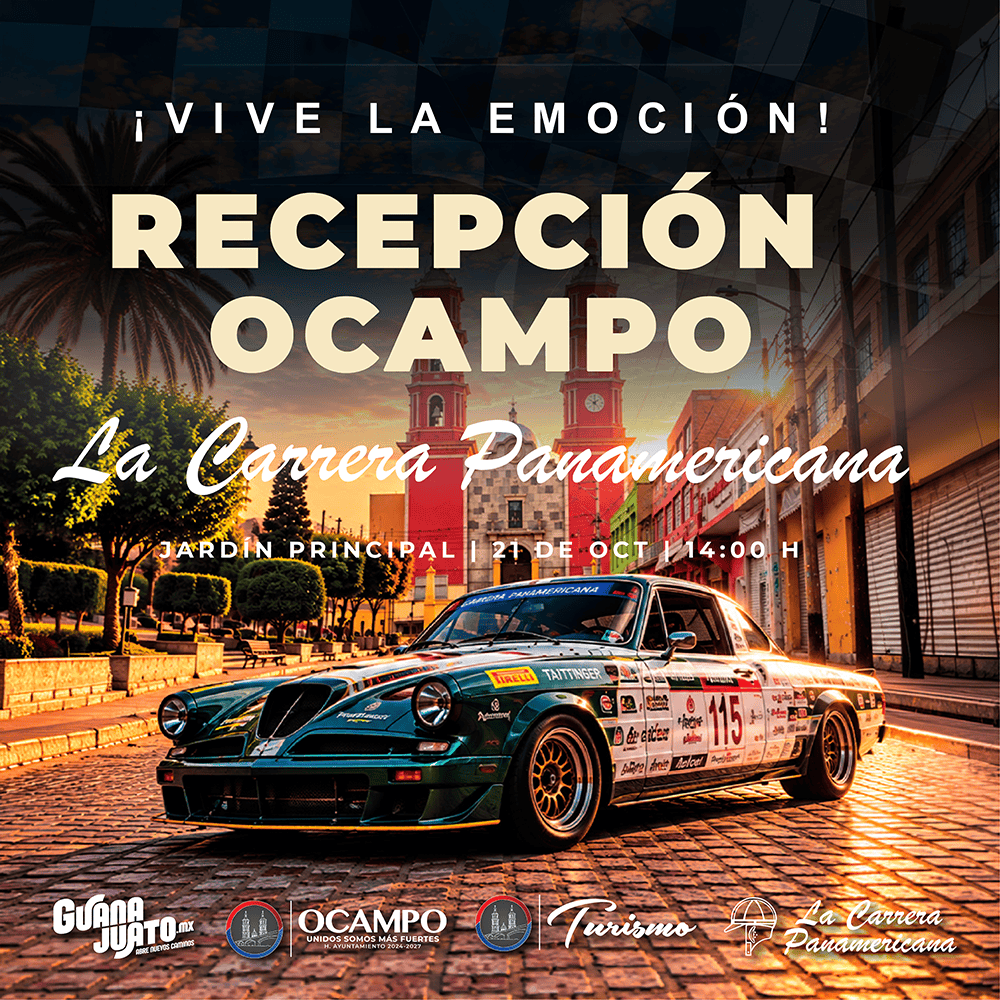 Recepción en Ocampo para la Carrera Panamericana en Guanajuato.