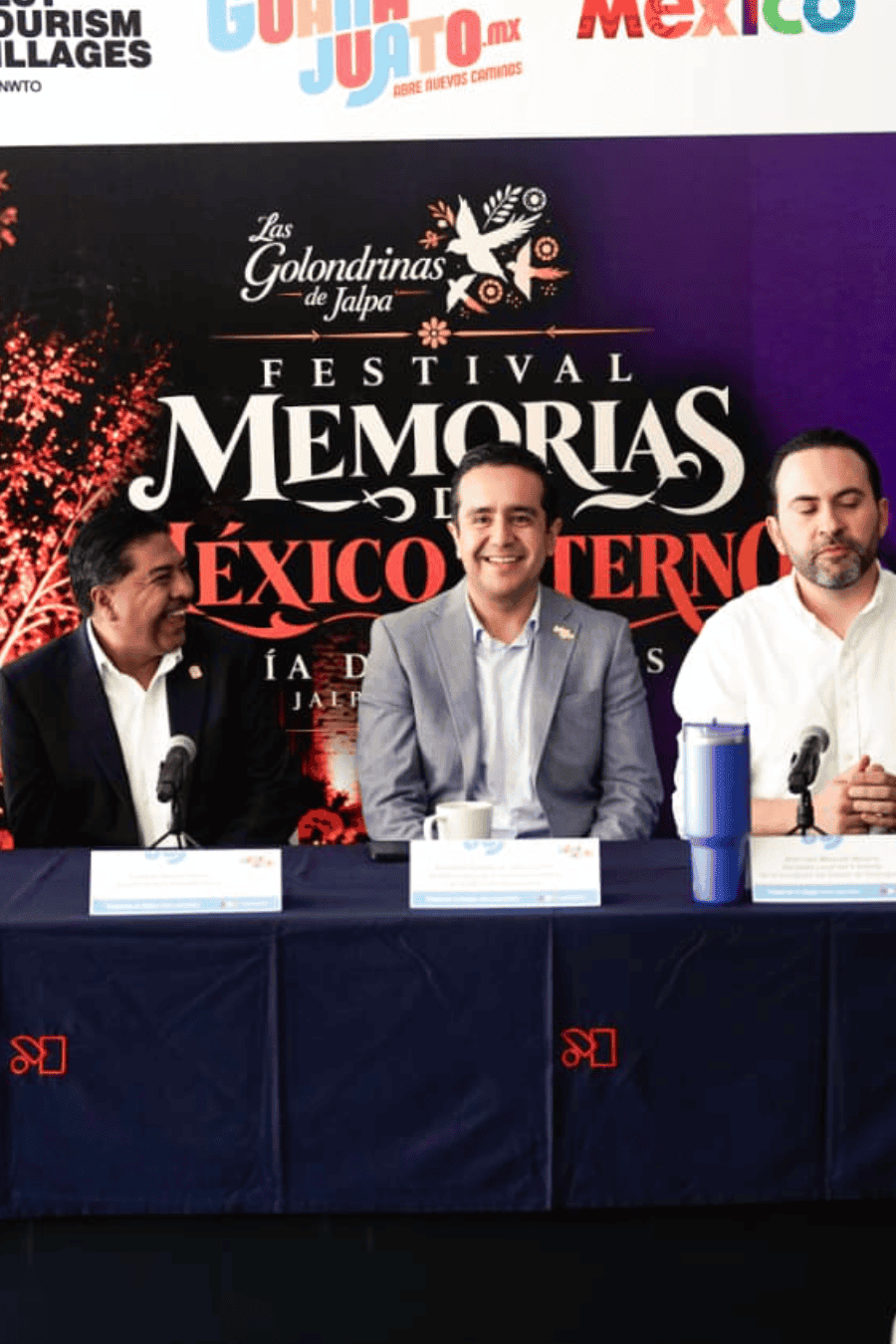 Festival Memorias de México Eterno Jalpa de Cánovas: panel con organizadores.