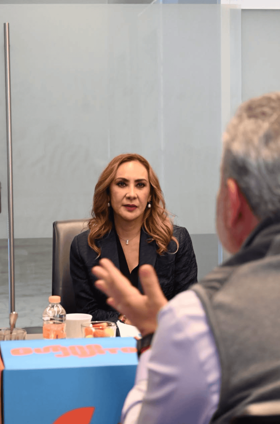 Mujer en reunión de turismo social y vinculación empresarial en Guanajuato.
